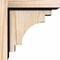 Ekena Millwork Mediterranean Smooth Corbel w/Backplate, Douglas Fir, 5 1/2"W x 8"D x 8"H COR06X08X08MED01SDF - alternate 2